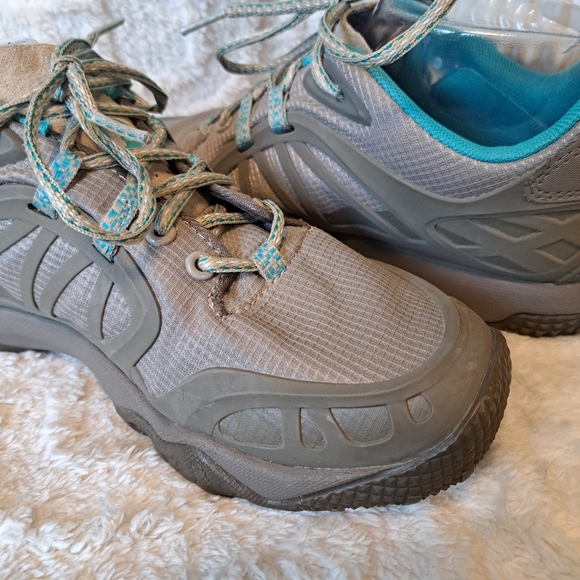 Merrell Proterra Vim Sport Hiking Shoes Aluminum Grey Trail Sneaker Women Sz 8.5 - Picture 11 of 15